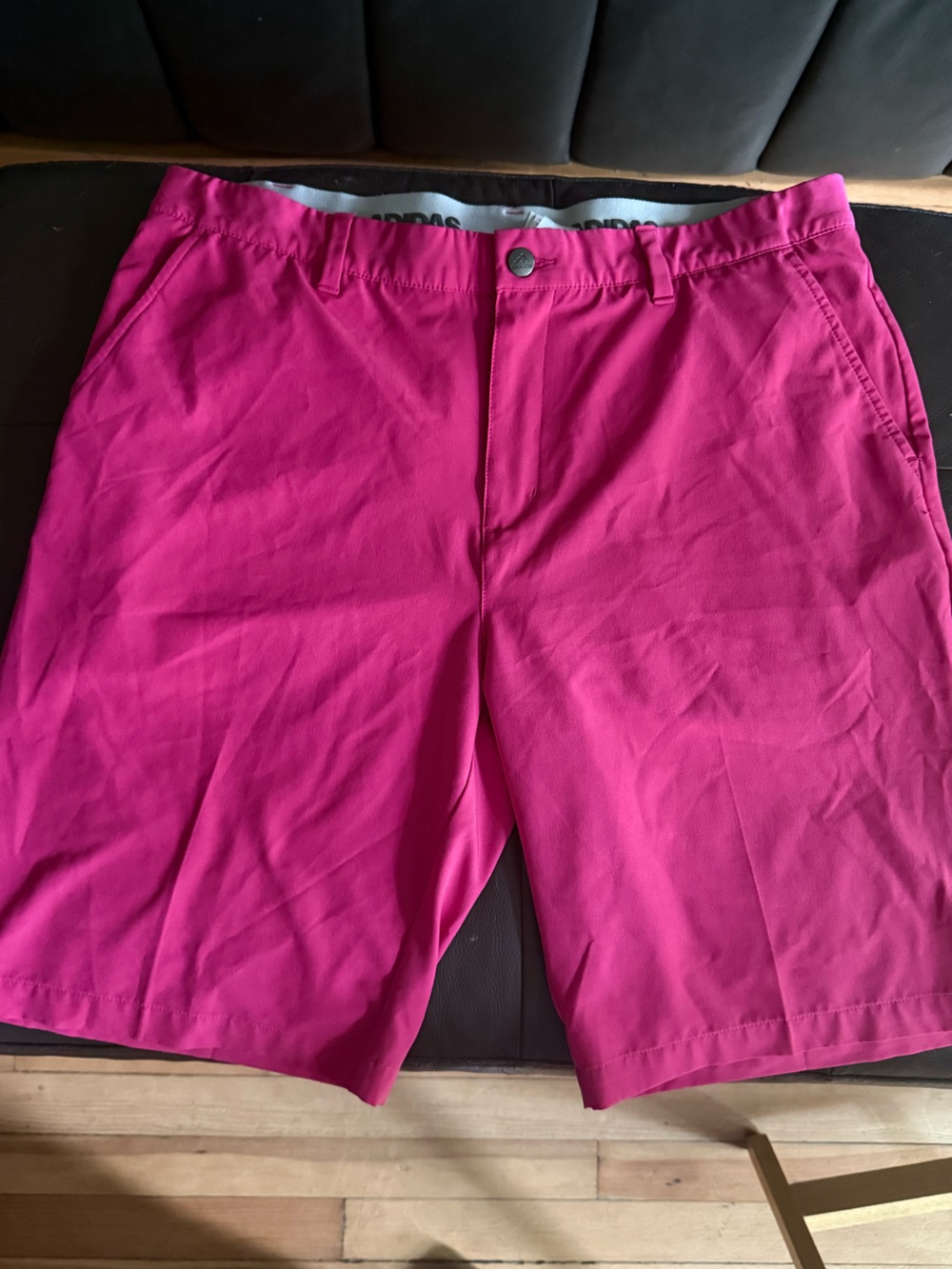 Men’s Adidas Hot pink Athletic shorts size 36 with pockets